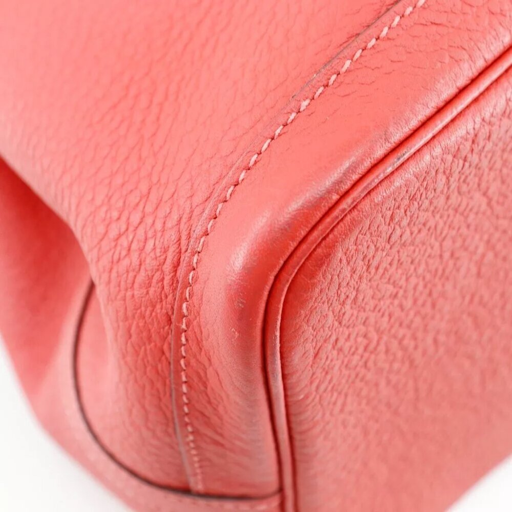HERMES Garden party PM Tote Bag Red Negonda Women - Picture 7 of 12